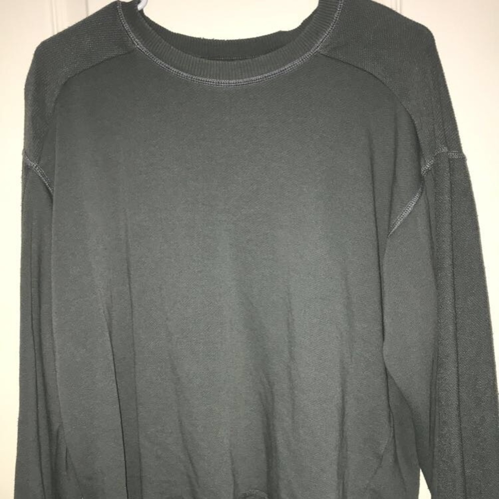 Long Sleeve Green Aerie Cropped Top